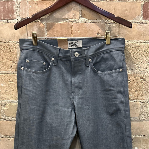 NAKED & FAMOUS DENIM Jeans
Weird Guy - Grey Selvedge Sz 30 - Picture 7 of 9